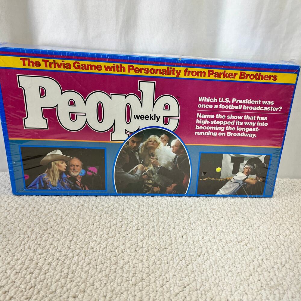 Vintage People Weekly Trivia Game Factory Sealed Parker Brothers 1984